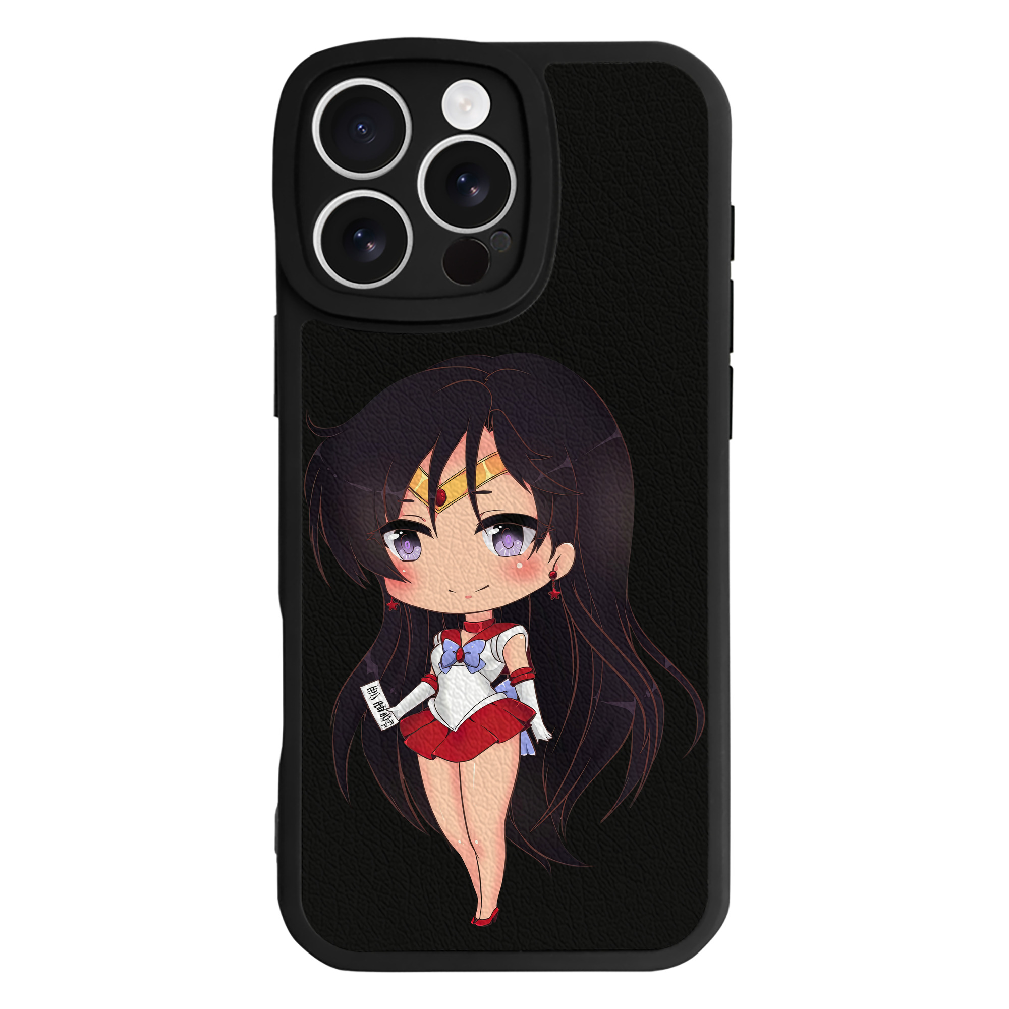 （画像用） 美少女戦士セーラームーン 火野レイ ひの レイ Sailor Moon Hino Rei （セーラーマーズ,Sailor Mars） 【iPhone 16シリーズ対応】シリコンスマホケース（レザー調） 材質：シリコン
